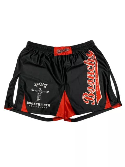 Boonchu Red Muay Thai Shorts Black and Red Size 32" NWOT