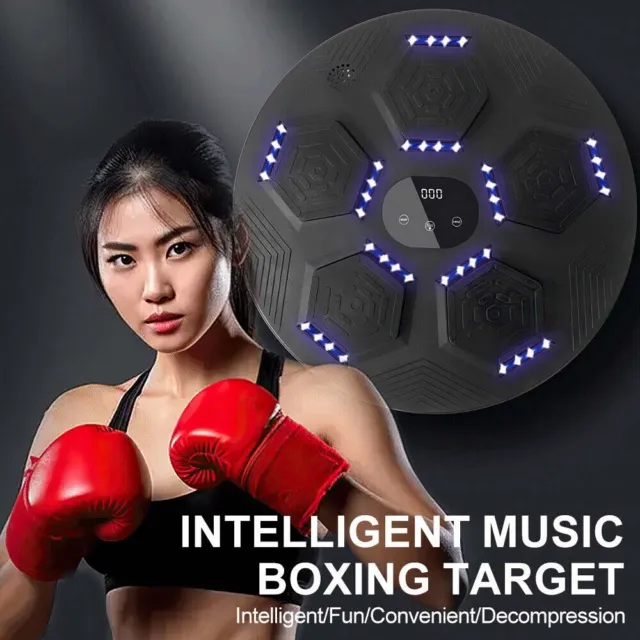 Electronic Boxing Trainings Target Wall Mounted Punching Pad Bluetooth Practical