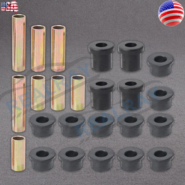 Front Suspension Bushing Kit For Club Car DS Golf Carts 1992 & Up - Includes A-Arm & Leaf Spring Bushings