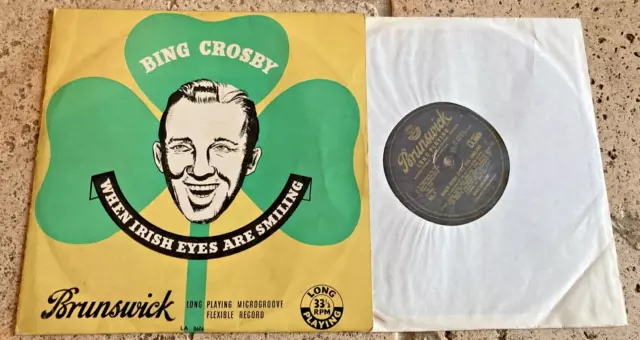 Bing Crosby – When Irish Eyes Are Smiling 10" MINI LP 1959 LA 8606 - VG+