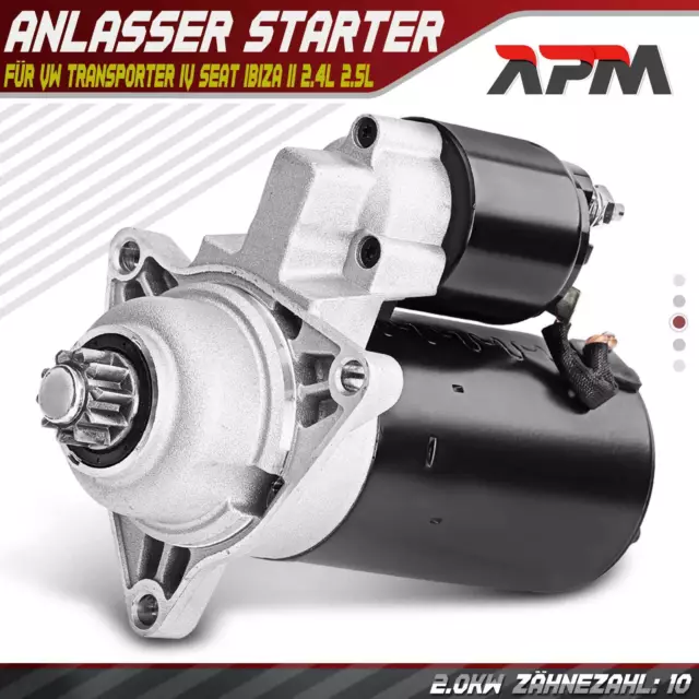 Anlasser Starter 2.0KW für VW Transporter IV Seat Ibiza II 6K1 2.4L 2.5L 17750