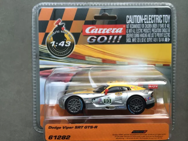 Carrera GO 61282 Dodge Viper SRT GTS-R NUOVO IMBALLO ORIGINALE