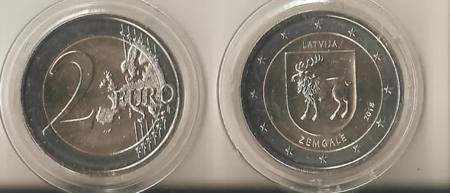 Neue 2 € Sondermünze Lettland 2018," Semgallen ",Gedenkmünze