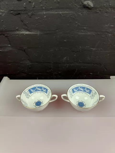 2 x Coalport Revelry Soup Coupes Handled Bowls