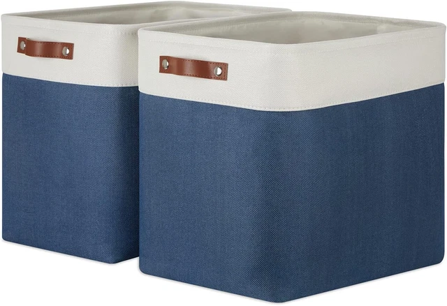 Large Baskets for Storage 17"x12"x15" Rectangular Baskets for Shelf [2 Pack]