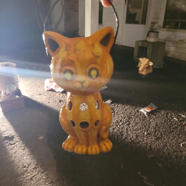 vintage japanese lantern with marble eyes rare