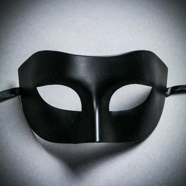 Mens Masquerade Eye Mask Halloween Costume Black Music Prom Ball Party Dress up