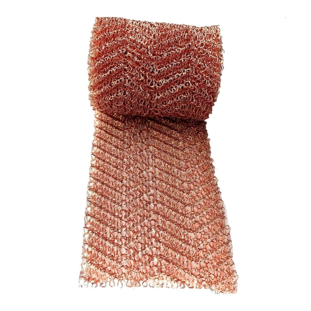 Red de alambre de cobre rollo de malla relleno de agujeros multicapa para destilar