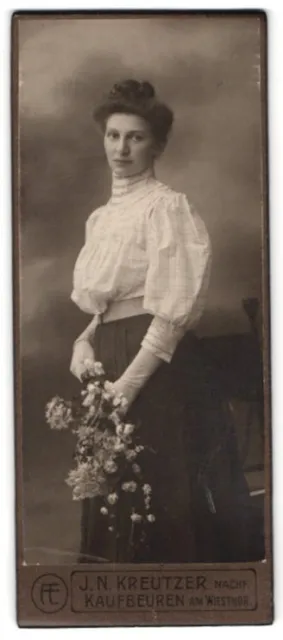 Photography J. N. Kreutzer Nachf., Kaufbeuren, An Wiesthor, portrait young woman