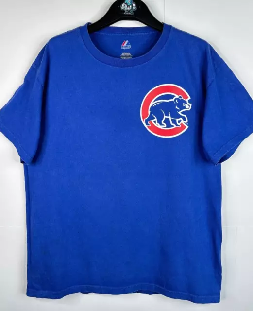 Majestic Chicago Cubs MLB Baseball usa T-Shirt Herren M blau Q