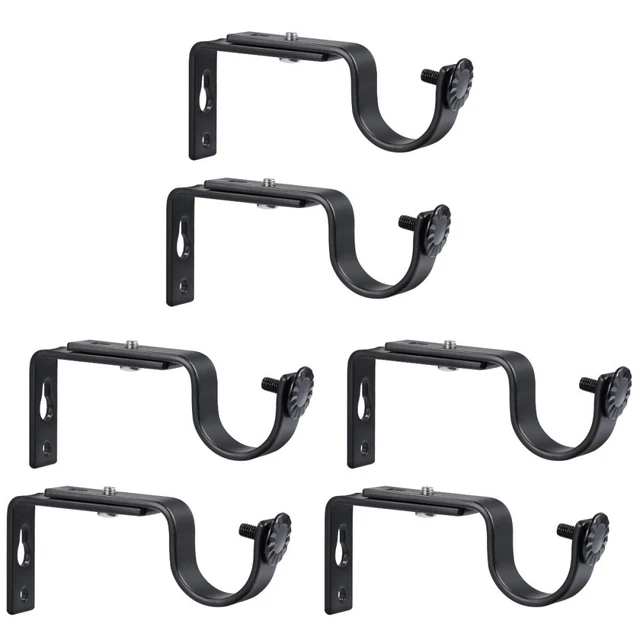 3 Pack Curtain Mounting Brackets Metal S Hooks Adjustable Stand Large