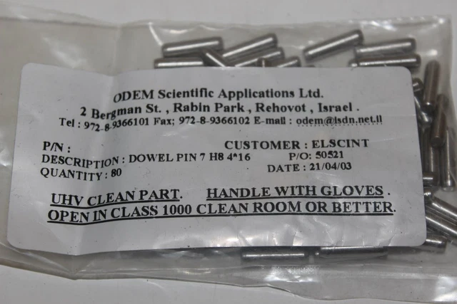Dowel Pins PIN H8 4*16 LOT OF 80