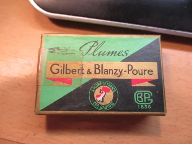 ANCIENNE BOITE DE PLUMES gilbert et blanzy n 808