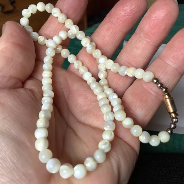 Vintage Mother Of Pearl Necklace