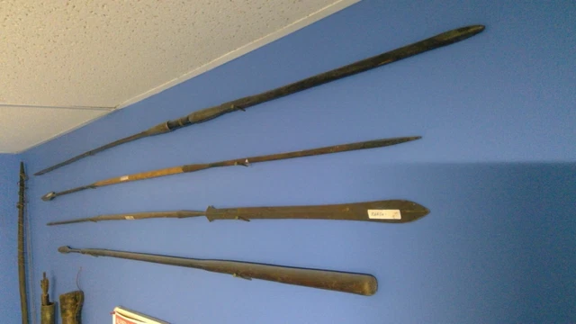 Antique African spears Maasai set of four