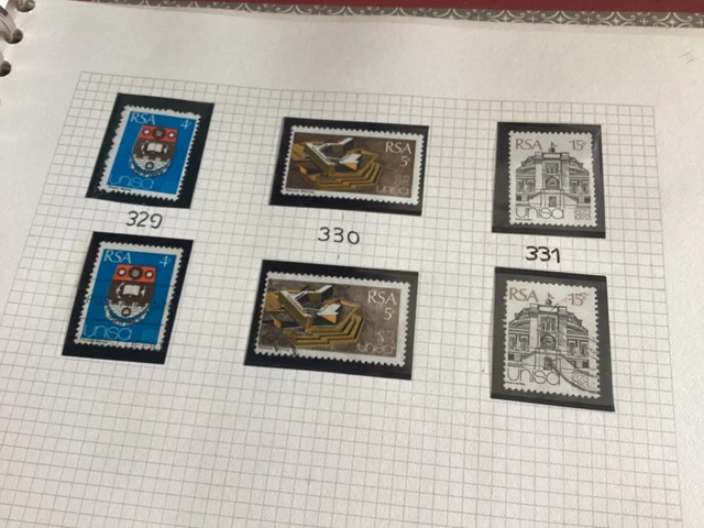 South Africa 1973 Centenary Uni. of SA (2 sets of 3 stamps) Mint & Used