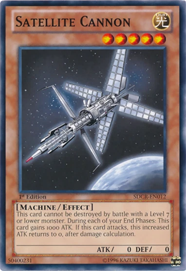 Satellite Cannon SDCR-EN012 Common 1st Edition Near Mint YuGiOh Card