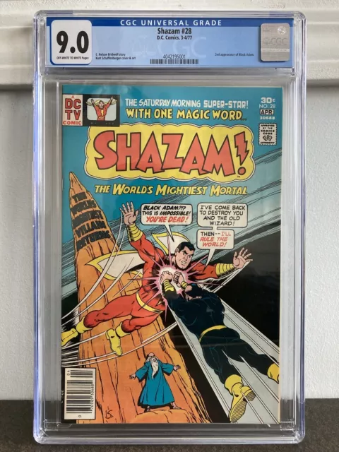 Shazam 28 Cgc 9.0 1St Black Adam 1977 Dc The Rock Unpressed Vf/Nm Original Owner