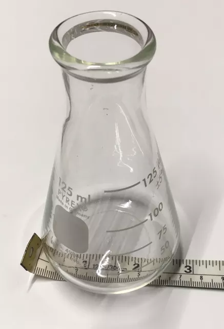 PYREX 125 ml. No.4980 STTOPER No.5 MADE IN GERMANY