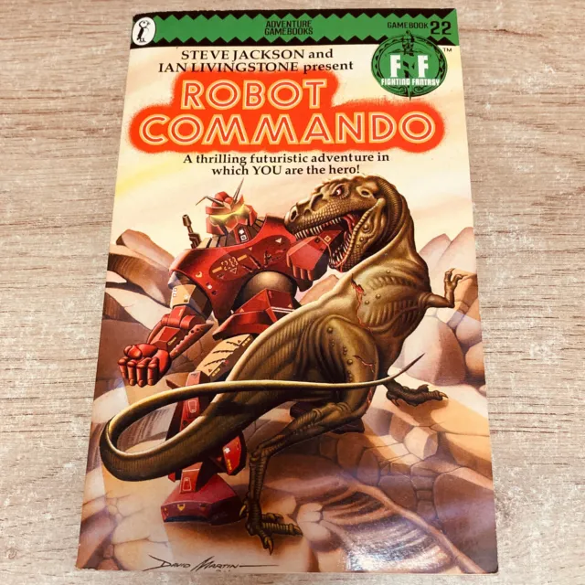 Robot Commando Fighting Fantasy Game Book No.22 Steve Jackson & Ian Livingstone