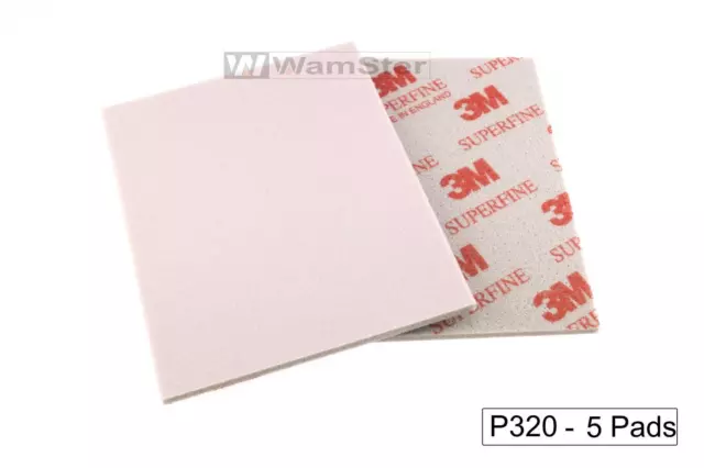 5 x 3M 3810 Soft Pad superfine - Korn180 - P320 Schleifpad