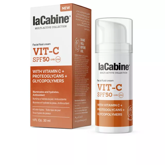 Solaires La Cabine unisex VIT-C crème fluide visage SPF50 30 ml