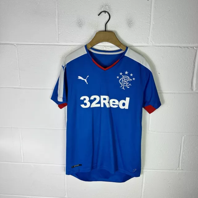 Puma Glasgow Rangers Football Shirt Mens S Blue 2015/16 Home Scotland League