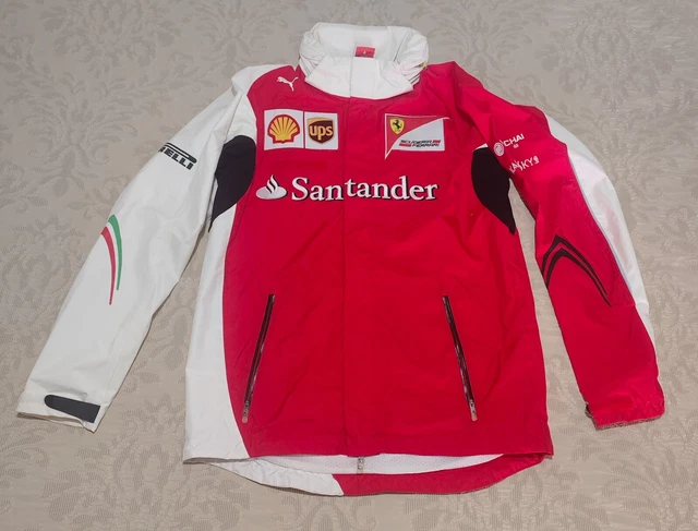 ✓ F1 PUMA Ferrari Rain Jacket team issue Fernando Alonso Kimi