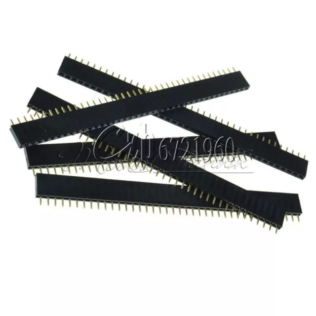 10Stks 40Pin 2.54mm  Single  Row Straight  Female Pin Header Strip PBC Ardunio