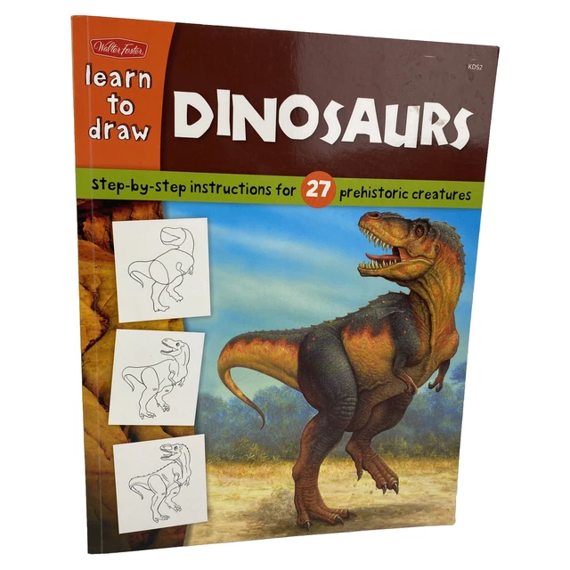 LEARN TO DRAW Dinosaurs Step By Step Guide 27 Prehistoric Creatures ...