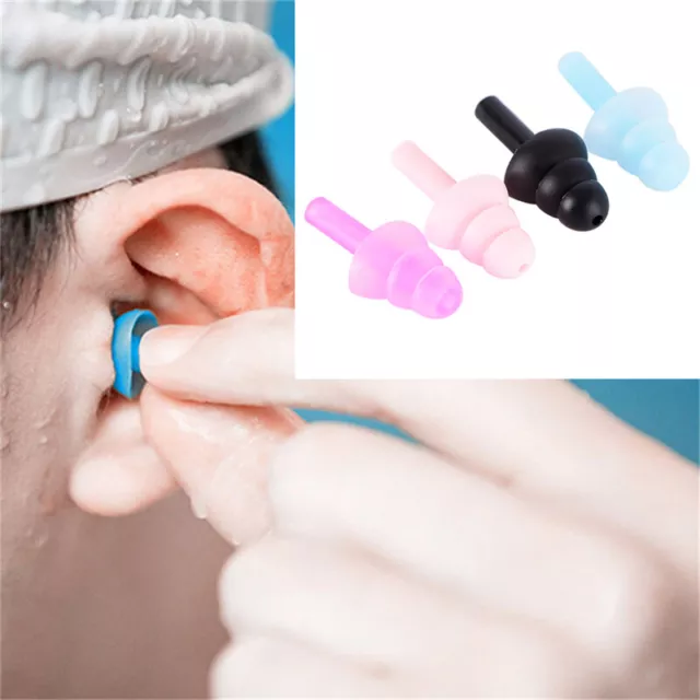 4PCS For Study Sleep Silicone Ear Plugs Anti Noise Snore Earplugs Comfortable-wl