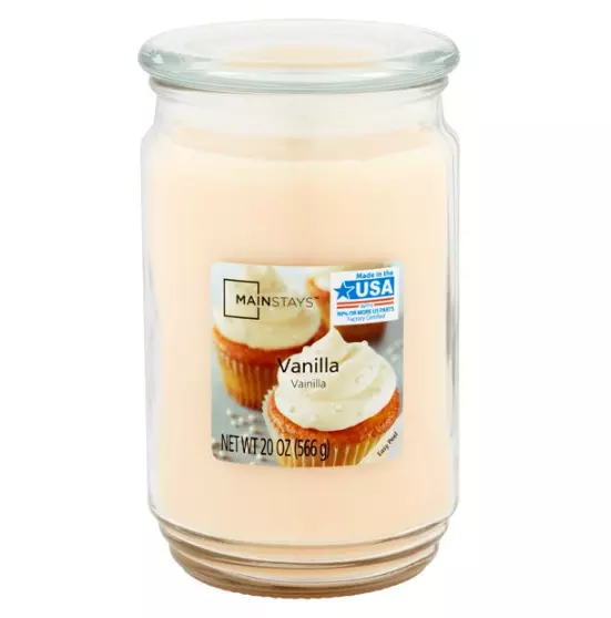 Mainstays Scented Single-Wick Large Glass Jar Candle, 20 oz. - 7 Scent, Scented