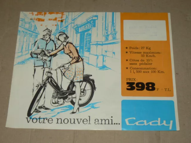 Prospectus Cyclomoteur MOTOBECANE Cady   Non daté   brochure catalogue prospekt