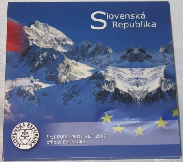 Slowakei / Slovenska 2009 #1 erster KMS / Kursmünzensatz im Folder, Auflage 5...