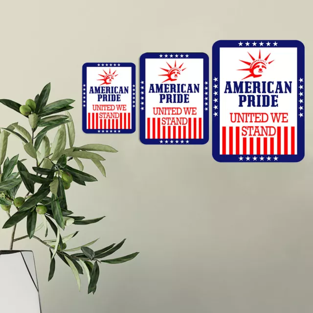 Portrait Round Plus American Pride: United We Stand Door or Wall Sign 3