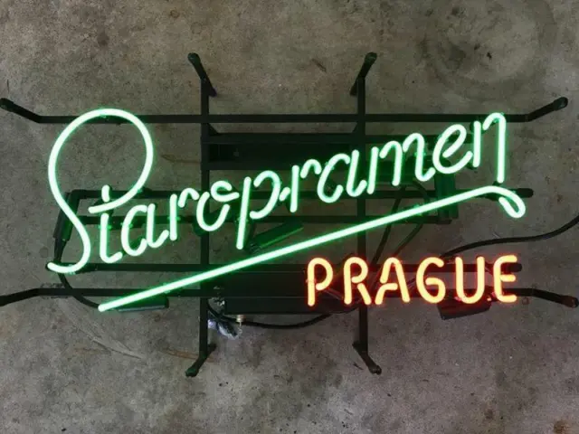 Staropramen Prague 20"x16" Neon Sign Lamp Beer Bar With Dimmer