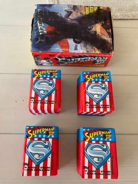 1983 Topps SUPERMAN III Movie Trading Cards - Sealed Pack