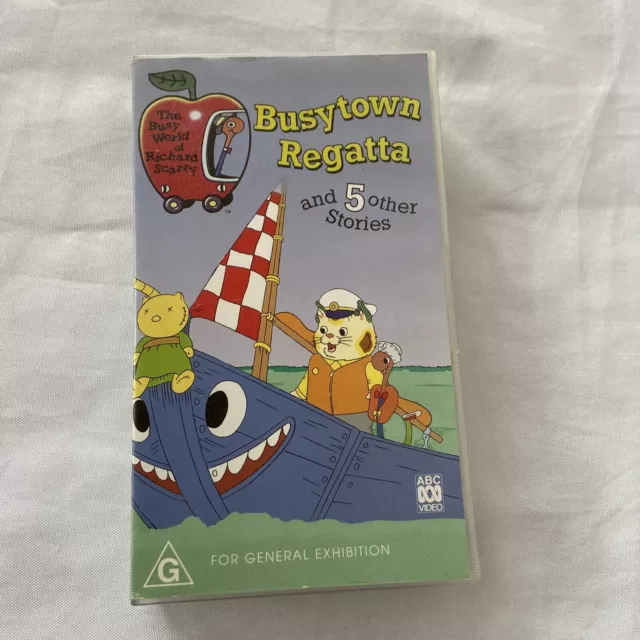 BUSYTOWN REGATTA  and 5 Other Stories Children's Pal Vhs Video ABC VIDEO