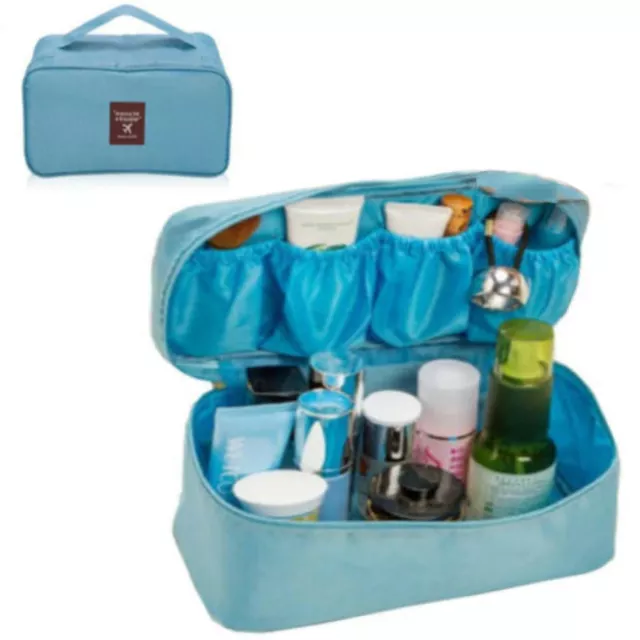 Beauty case da donna per viaggio make up trolley borsa grande toilette trucco