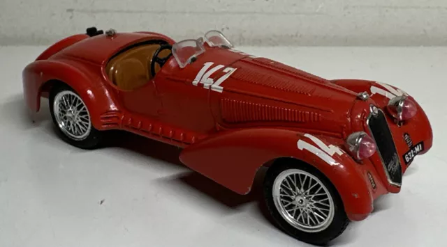 Brumm: 1/43 1938 Alfa Romeo 8C 2900B Rojo #142 Coche Diecast