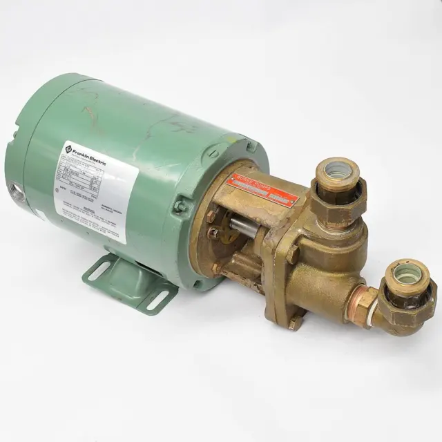 Burks 33CT6M-AB-FE Pump With Franklin 1303222103 Electric Motor 3 Phase 1/3 HP