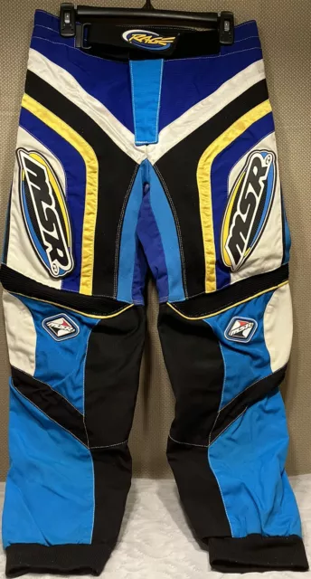 MSR Racing RAGE Motorcycle Motocross Pants Men’s Size 32 Blue Purple Black