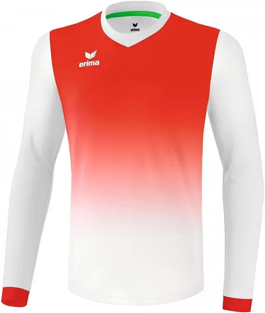 ERIMA Unisex Bambini Leeds Maglia T-Shirt Tgl 128 Bianco/Rosso