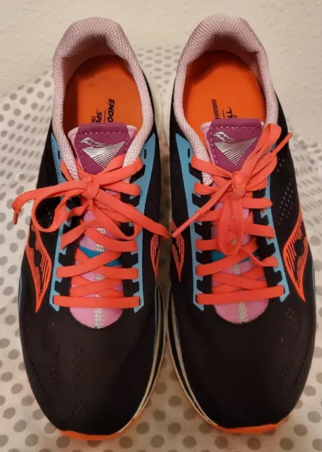 SAUCONY ENDORPHIN PRO Women's 9 Running Shoes Black Athletics Sneakers ...