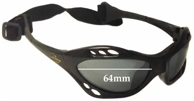SFx Replacement Sunglass Lenses Fits Seabreeze Kite Surfer - 64mm Wide