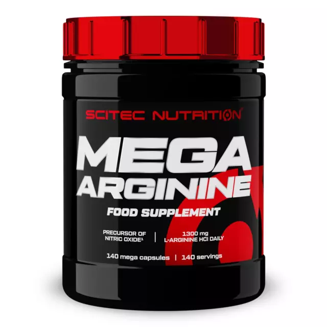 2 boites MEGA ARGININE - 140 GÉLULES Scitec Nutrition