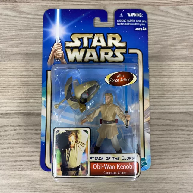 Obi-Wan Coruscant Chase Star Wars Saga Hasbro Figura de Acción Juguete