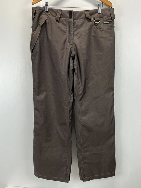 Volcom Transition Snow Board Pants Sz Large GUC Brown Skiing adult unisex