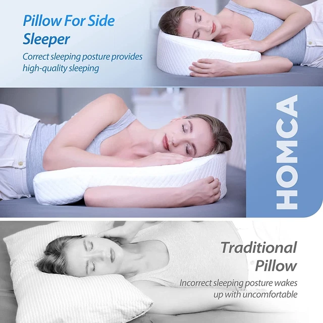 HOMCA Pillow for Side Sleeper Body Pillow for Adults Memory Foam Pillow 2