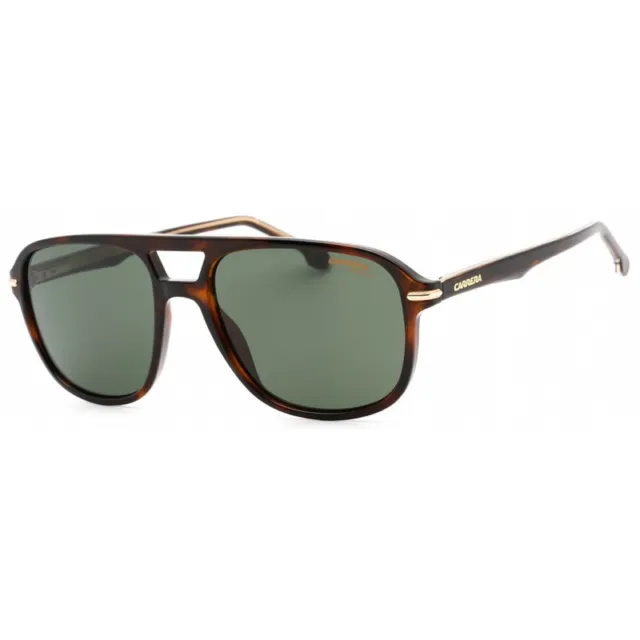 Carrera 279/S 02IK QT Havana Gold / Green Men's Plastic Frame Square Sunglasses